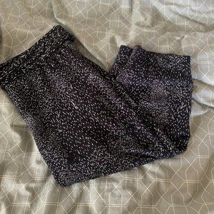 Fabletics black & white athletic pants
